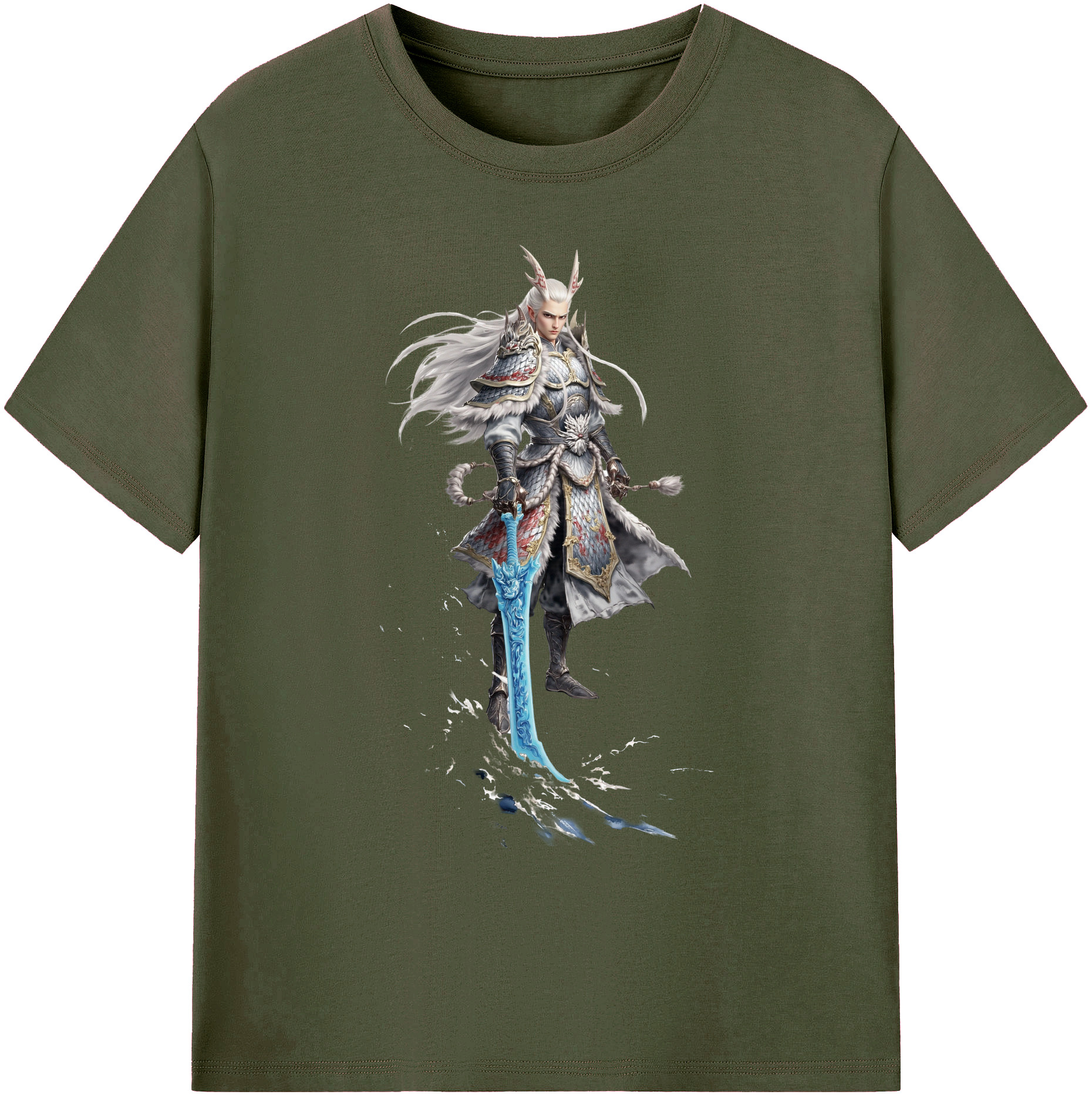 （画像用） Ne Zha 2 ナタ 魔童の大暴れ 綿100％ メンズ半袖Tシャツ｜肌触りやわらか＆通気性